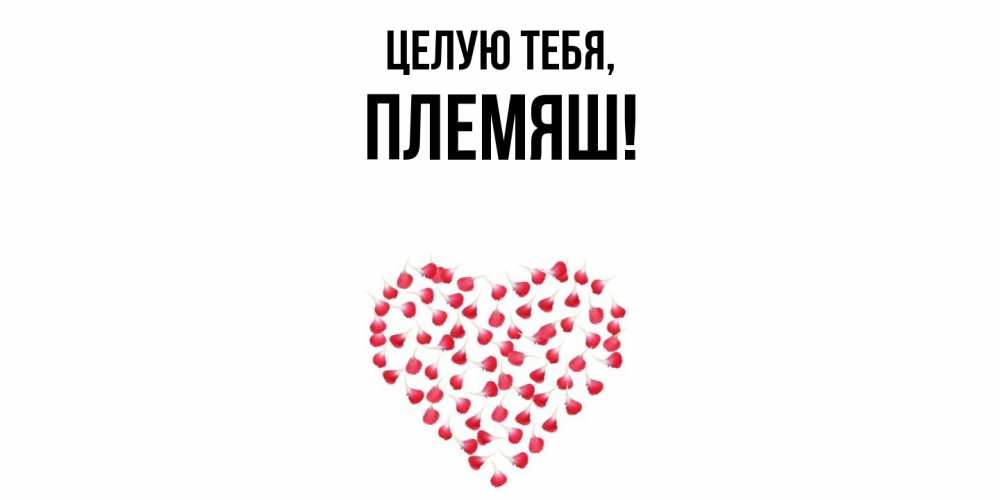 Открытка  для любимых и родных. Племяш, Целую тебя  