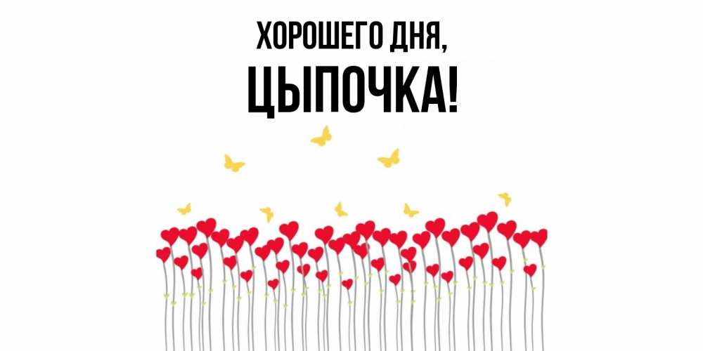 Открытка  для любимых и родных. цыпочка, Хорошего дня  