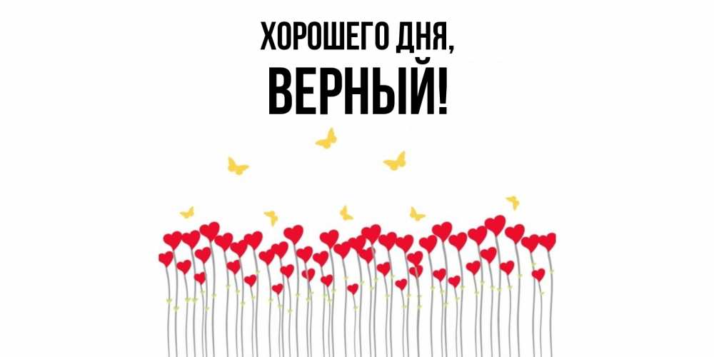 Открытка  для любимых и родных. верный, Хорошего дня  
