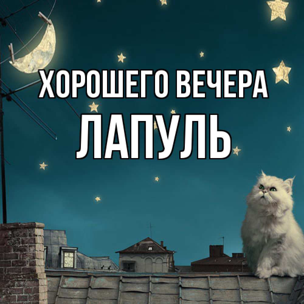 Картинка Хорошего вечера, лапуль