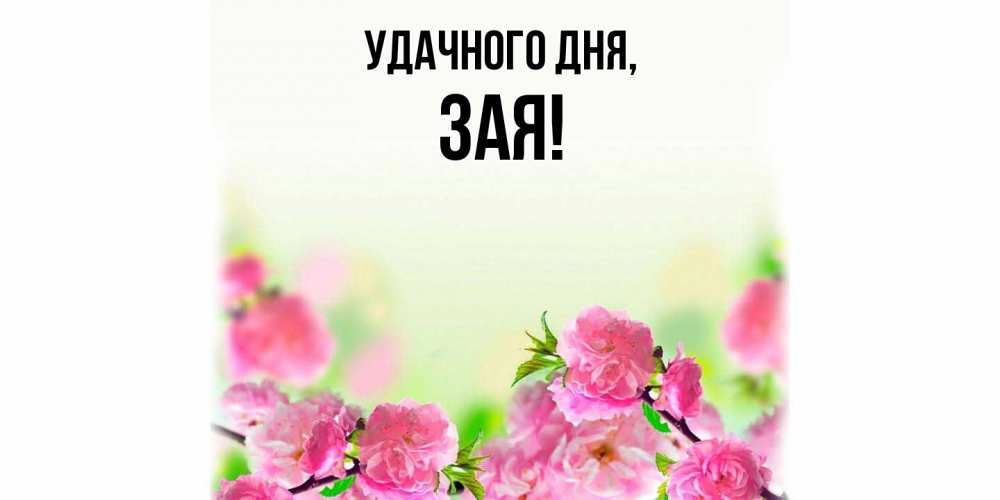 Картинка Удачного дня, зая