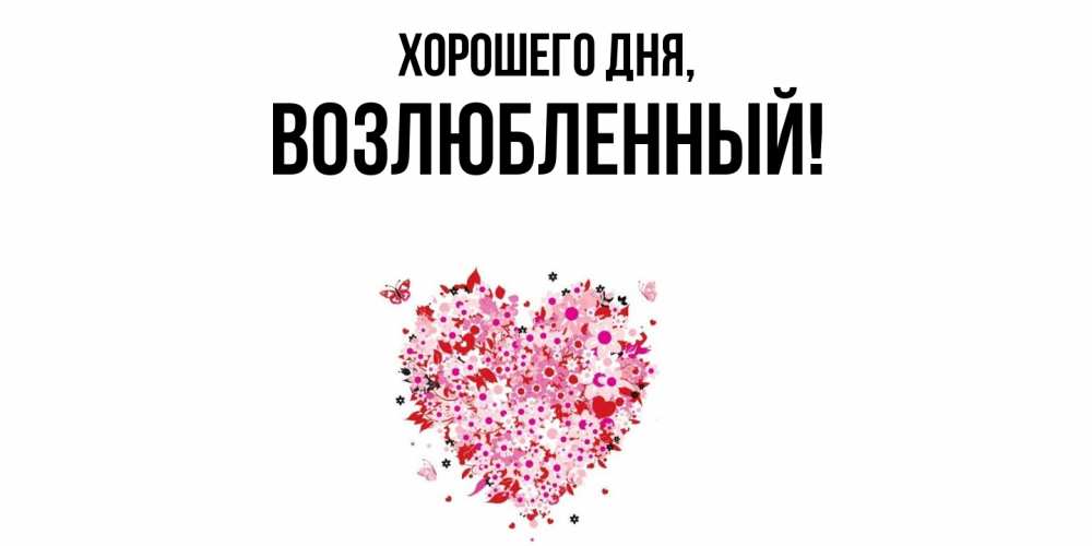 Открытка  для любимых и родных. возлюбленный, Хорошего дня  