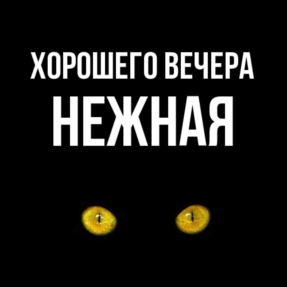Открытка  для любимых и родных. нежная, Хорошего вечера  