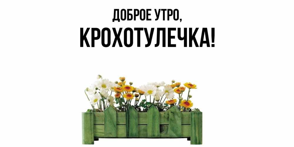 Картинка Доброе утро, крохотулечка
