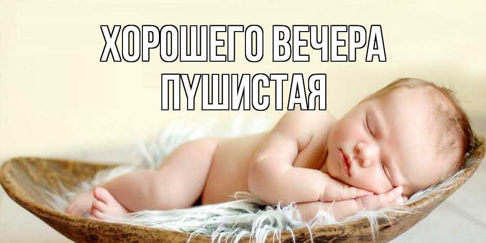 Открытка  для любимых и родных. пyшистая, Хорошего вечера  