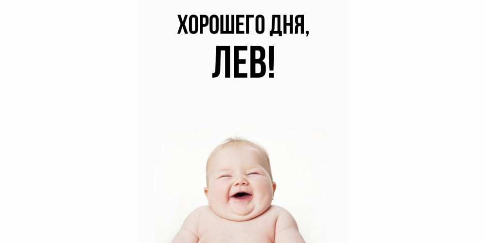 Открытка  для любимых и родных. лев, Хорошего дня  