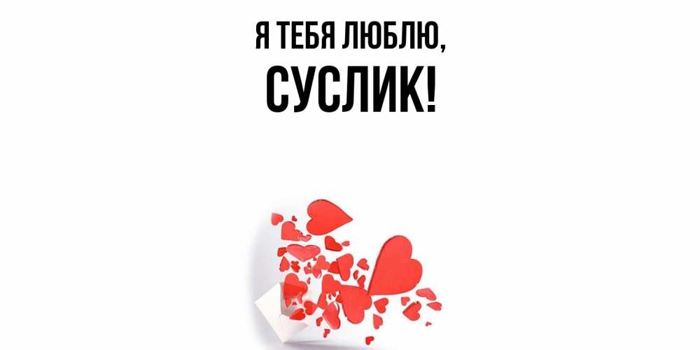 Картинка Я тебя люблю, суслик
