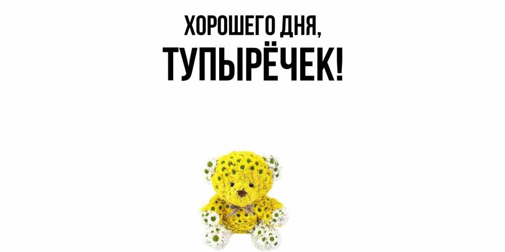 Открытка  для любимых и родных. тупырёчек, Хорошего дня  