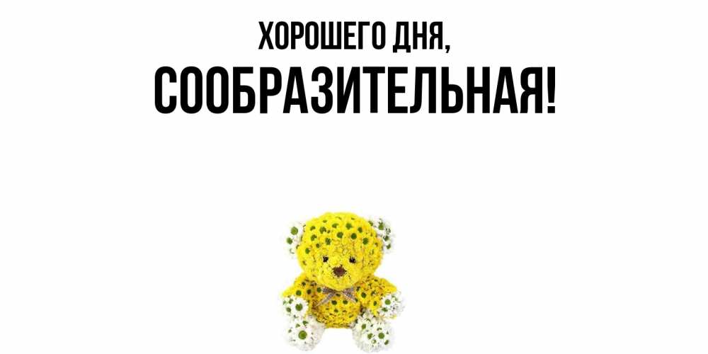 Открытка  для любимых и родных. сообразительная, Хорошего дня  