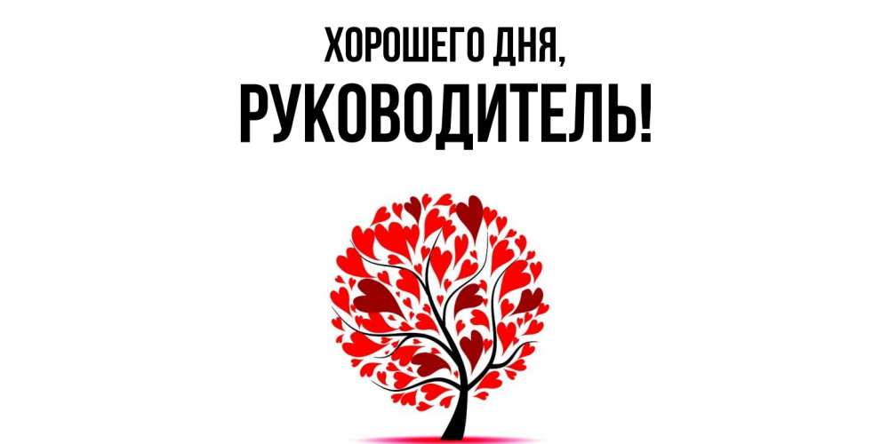 Картинка Хорошего дня, Руководитель