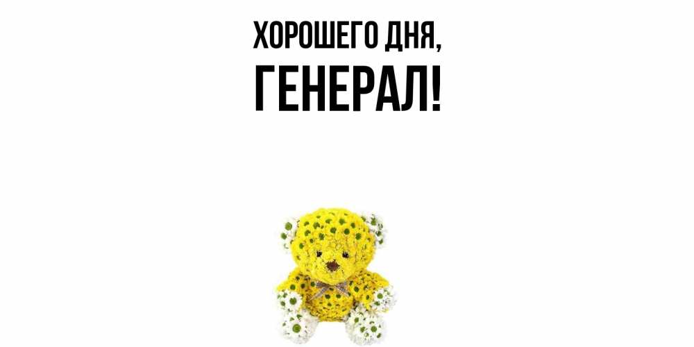 Картинка Хорошего дня, генерал