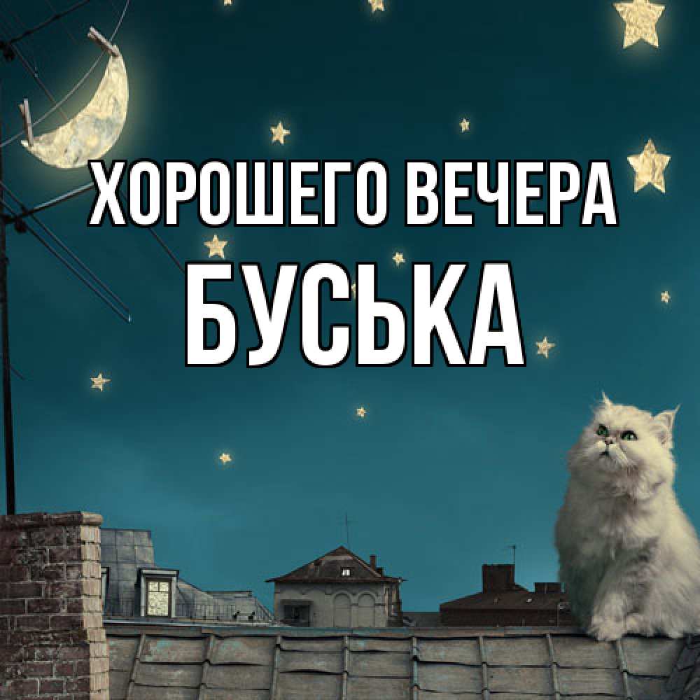 Картинка Хорошего вечера, буська