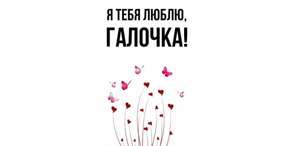 Картинка Я тебя люблю, галочка