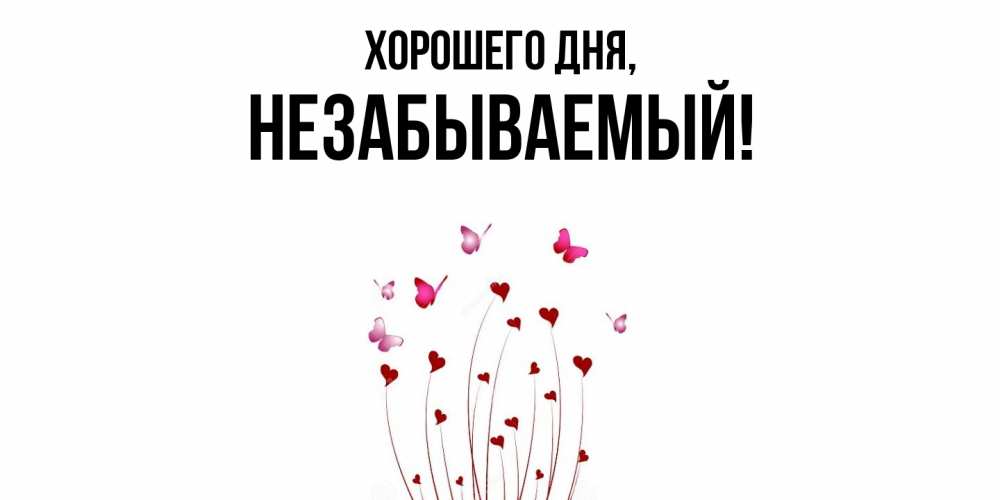 Открытка  для любимых и родных. незабываемый, Хорошего дня  