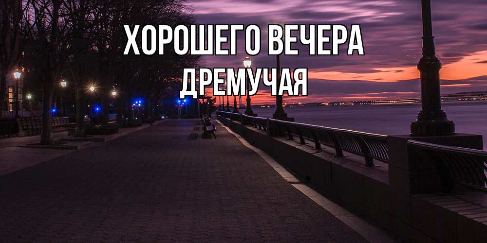 Картинка Хорошего вечера, дремучая