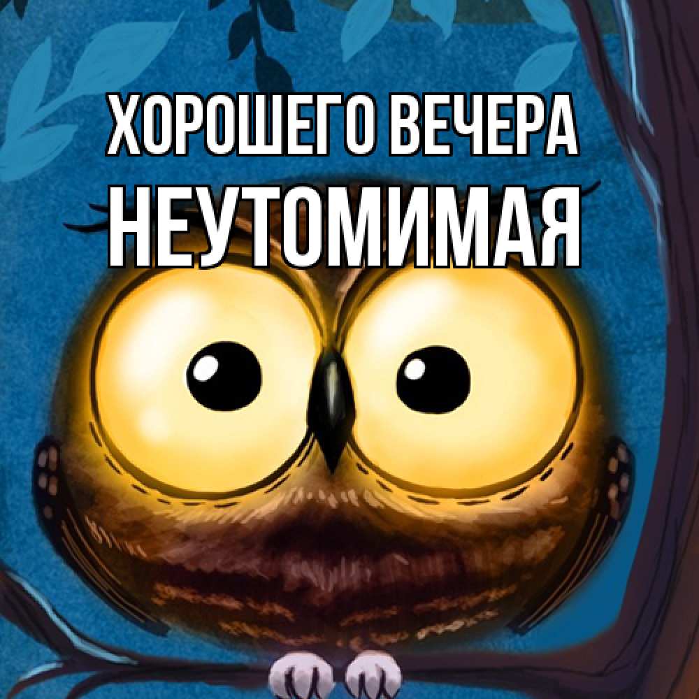 Картинка Хорошего вечера, неутомимая