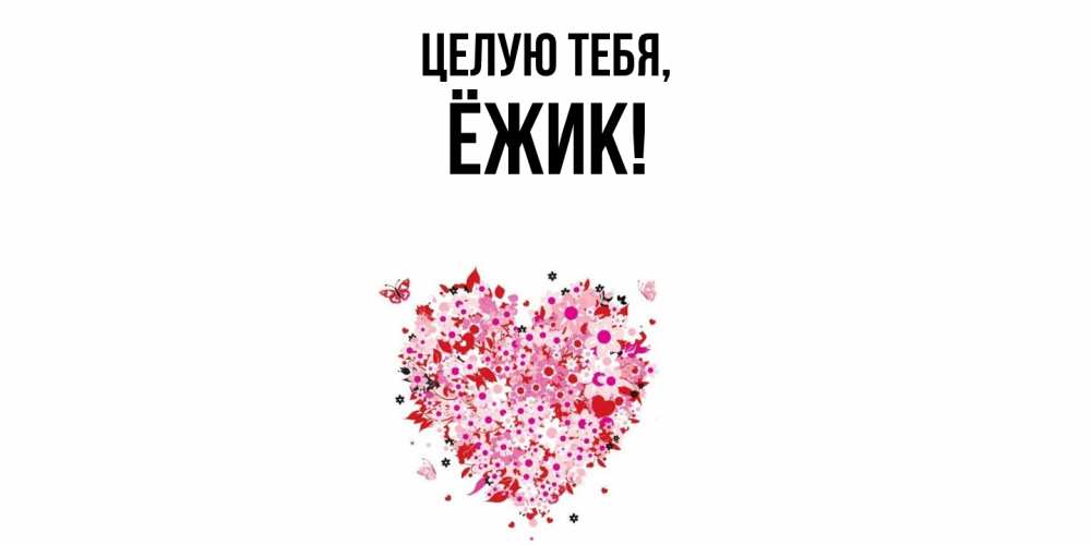 Картинка Целую тебя, ёжик