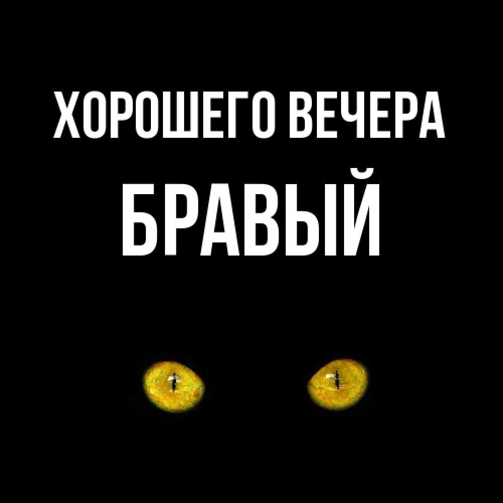 Картинка Хорошего вечера, бравый
