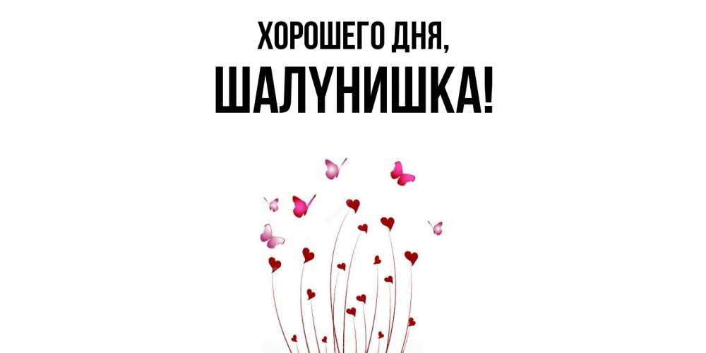 Открытка  для любимых и родных. шалyнишка, Хорошего дня  