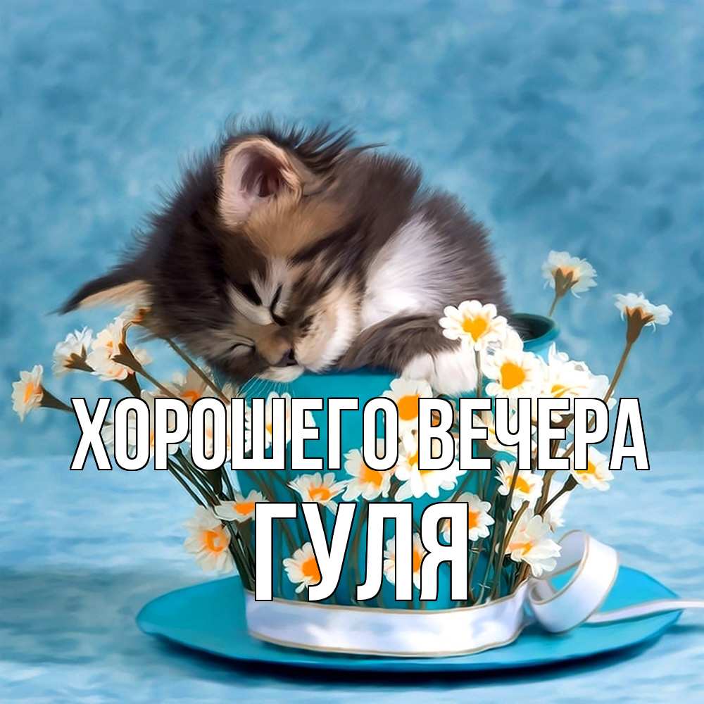 Открытка с именем, гуля, Хорошего вечера