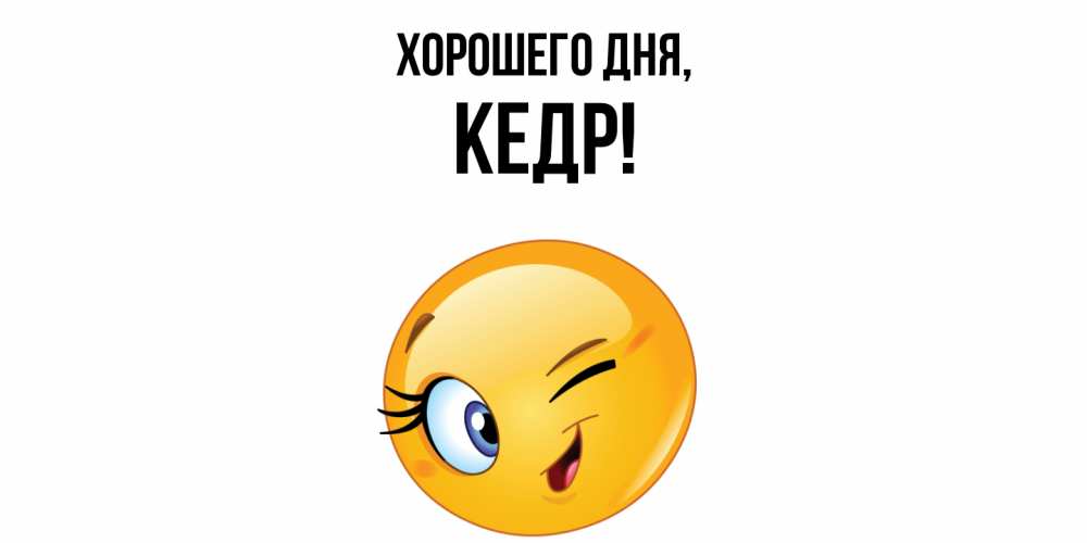 Открытка  для любимых и родных. кедр, Хорошего дня  