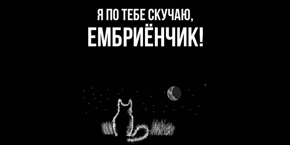 Картинка Я по тебе скучаю, ембриёнчик
