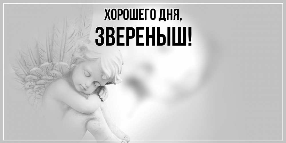 Открытка  для любимых и родных. звереныш, Хорошего дня  