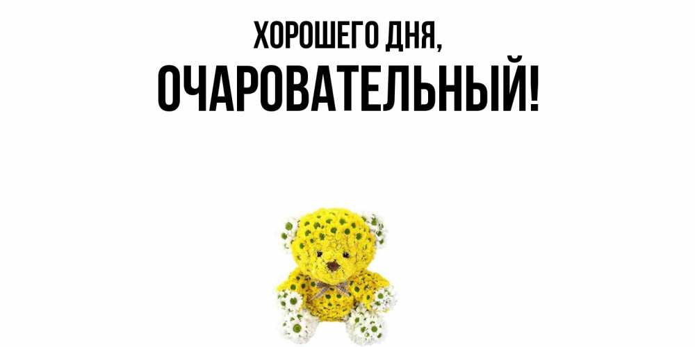 Открытка  для любимых и родных. очаровательный, Хорошего дня  