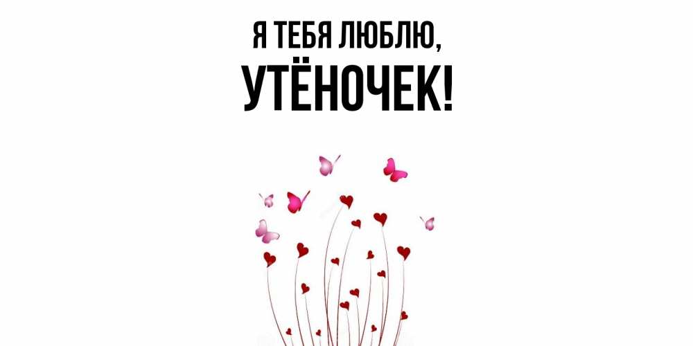 Картинка Я тебя люблю, утёночек