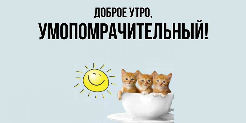 Картинка Доброе утро, умопомрачительный