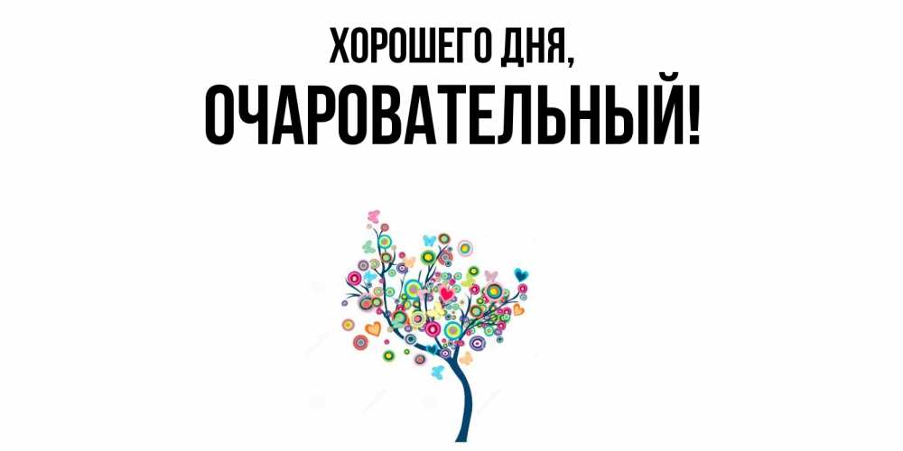 Открытка  для любимых и родных. очаровательный, Хорошего дня  
