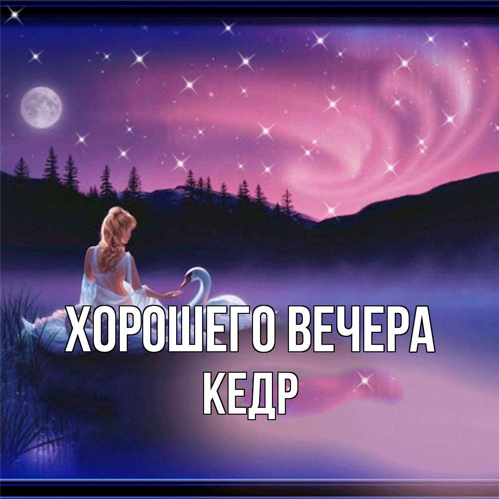 Картинка Хорошего вечера, кедр