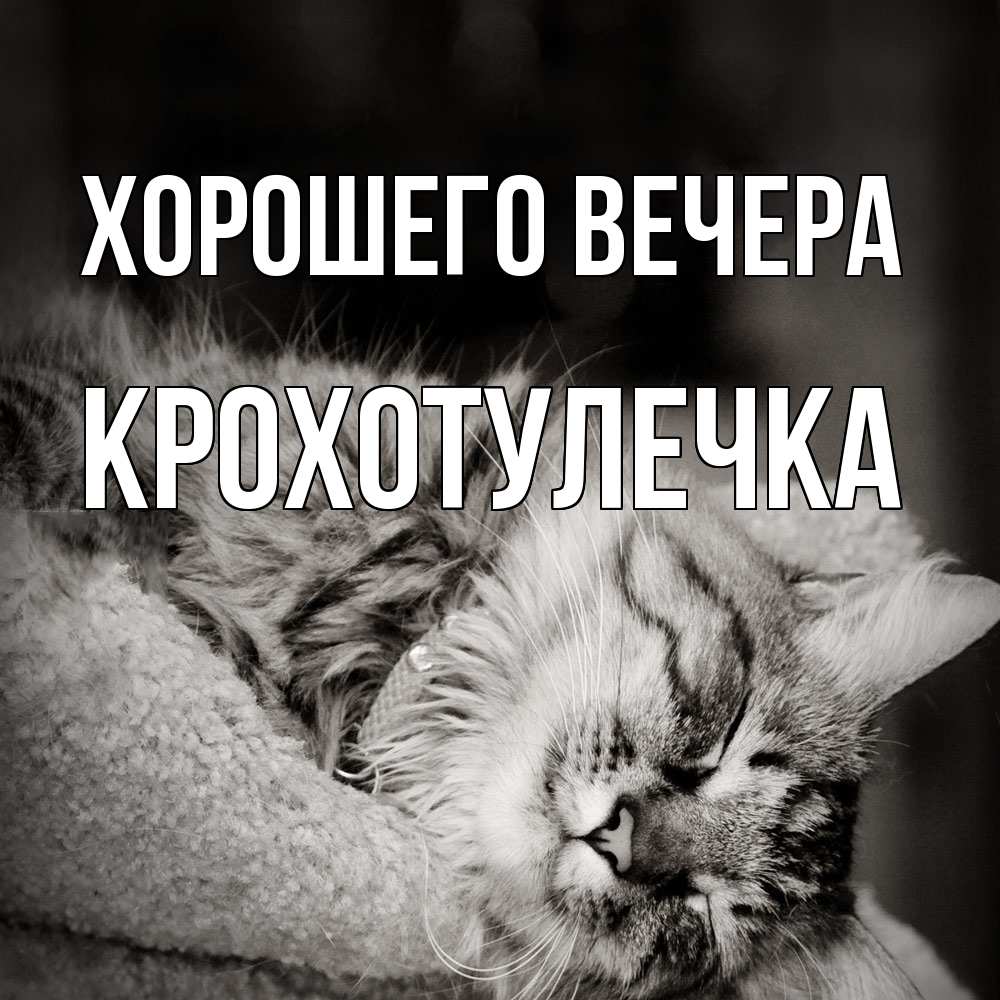 Картинка Хорошего вечера, крохотулечка