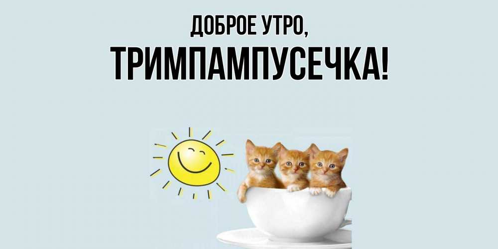 Открытка  для любимых и родных. тримпампусечка, Доброе утро  
