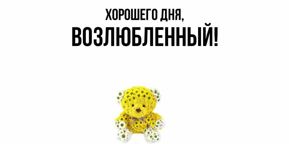 Открытка  для любимых и родных. возлюбленный, Хорошего дня  