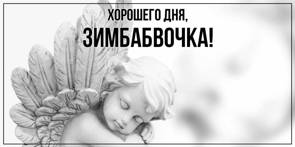 Открытка  для любимых и родных. зимбабвочка, Хорошего дня  