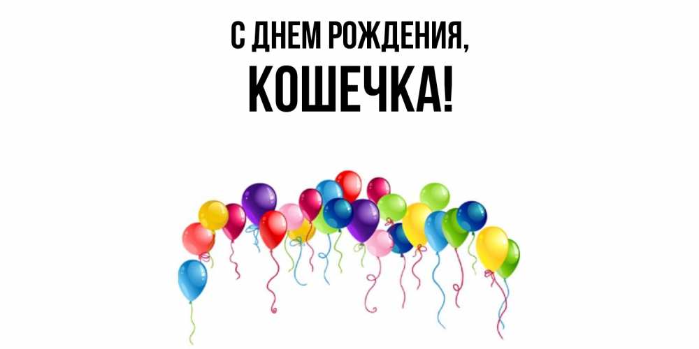 Картинка С днем рождения, Кошечка