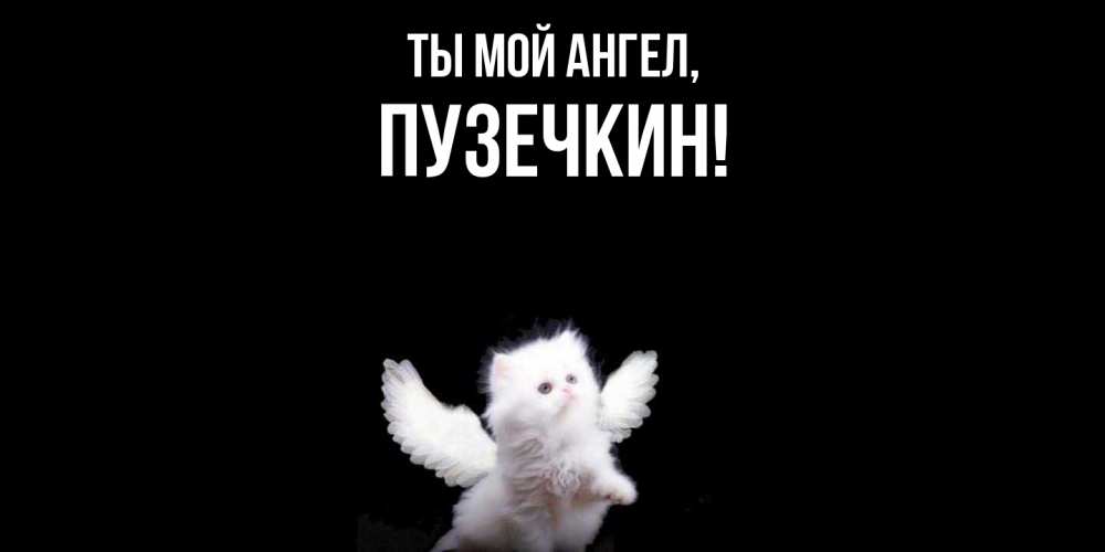 Открытка  для любимых и родных. пузечкин, Ты мой ангел  