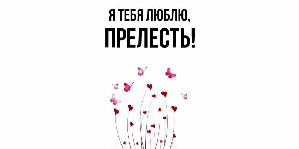 Картинка Я тебя люблю, пpелесть