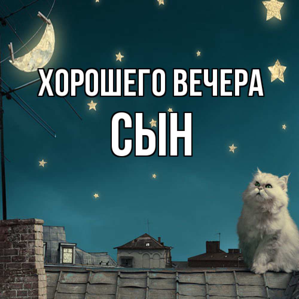 Картинка Хорошего вечера, Сын