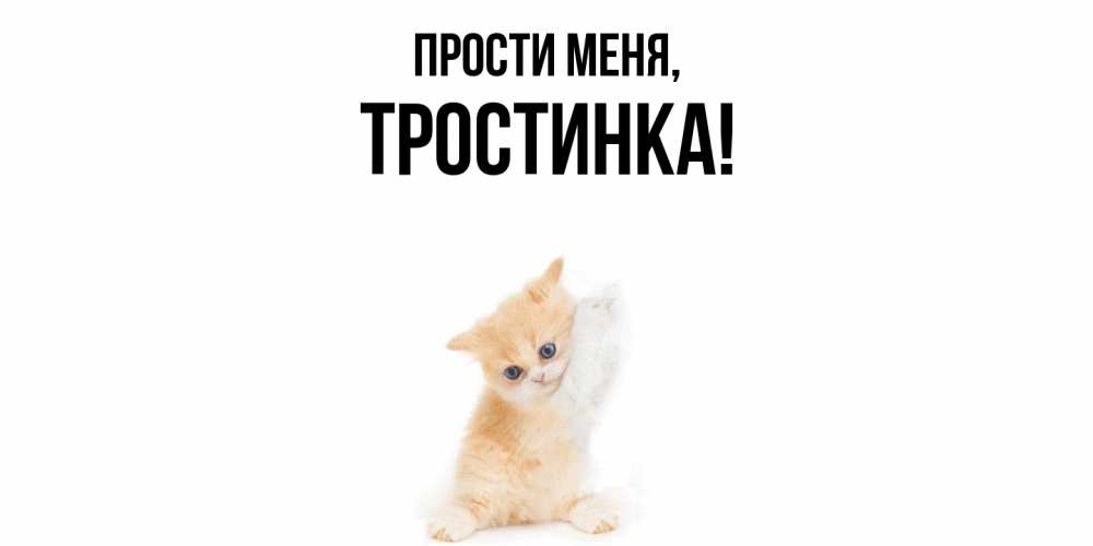 Открытка  для любимых и родных. тростинка, Прости меня  