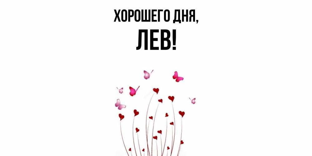 Открытка  для любимых и родных. лев, Хорошего дня  