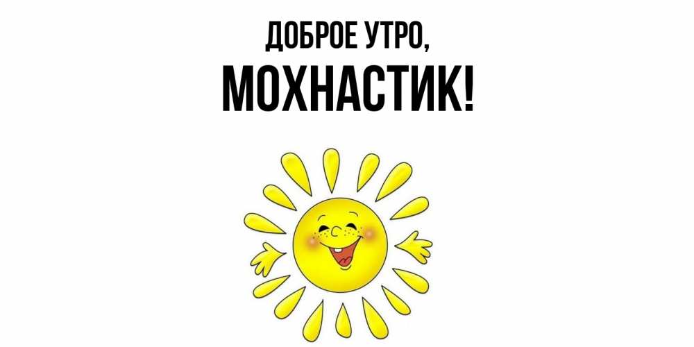 Картинка Доброе утро, мохнастик
