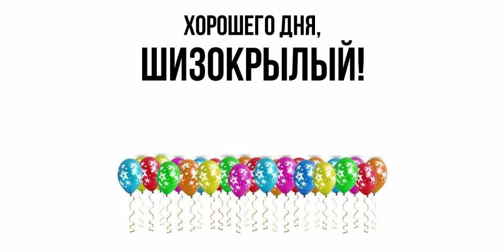 Открытка  для любимых и родных. шизокрылый, Хорошего дня  