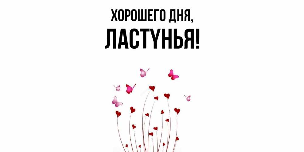Открытка  для любимых и родных. лаcтyнья, Хорошего дня  