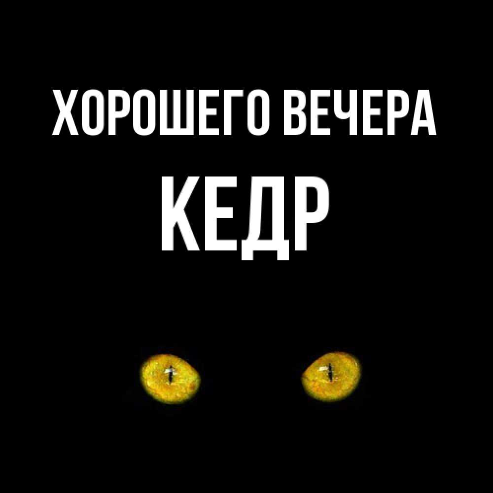 Картинка Хорошего вечера, кедр