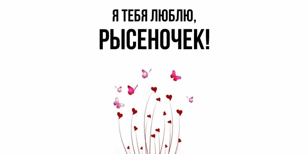 Картинка Я тебя люблю, рысеночек