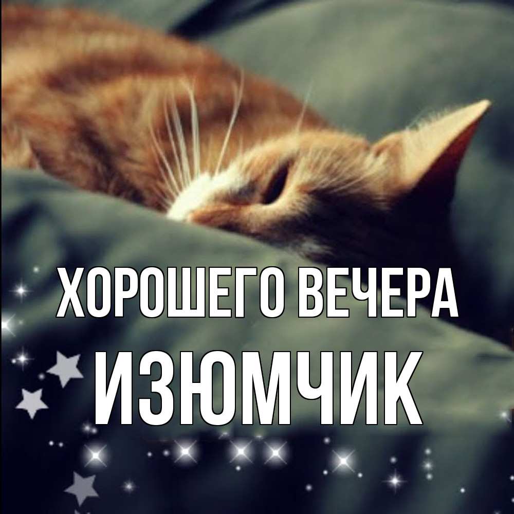 Открытка с именем, изюмчик, Хорошего вечера