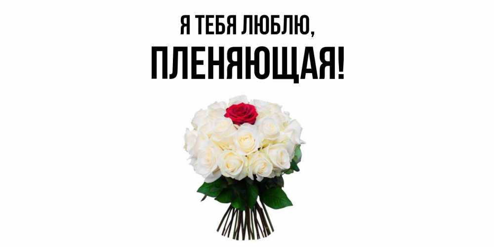 Открытка  для любимых и родных. пленяющая, Я тебя люблю  